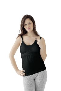 *Szoptatós trikó, fekete, méret S/ M / 010.0019